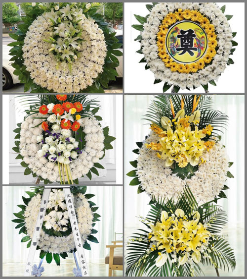 山东青岛即墨市灵山镇小河套村花圈速递